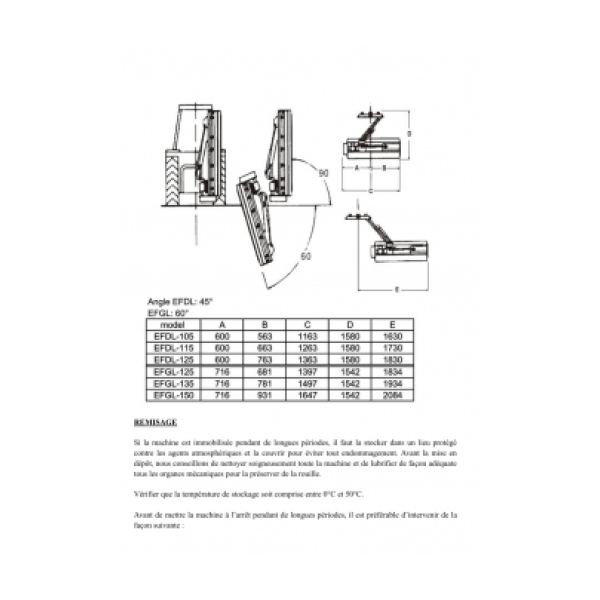 Broyeur d'accotement léger EFDL 125 cm pour micro-tracteur – inclinable à la verticale – Image 5