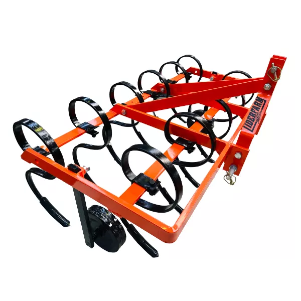 Cultivateur 11 dents LIDERFARM 1,40 m pour tracteur 30 à 50 CV – roues de jauge