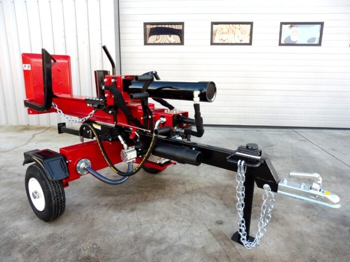 Fendeuse thermique 24 tonnes sur remorque – tractable, bûches 63 cm – Image 6