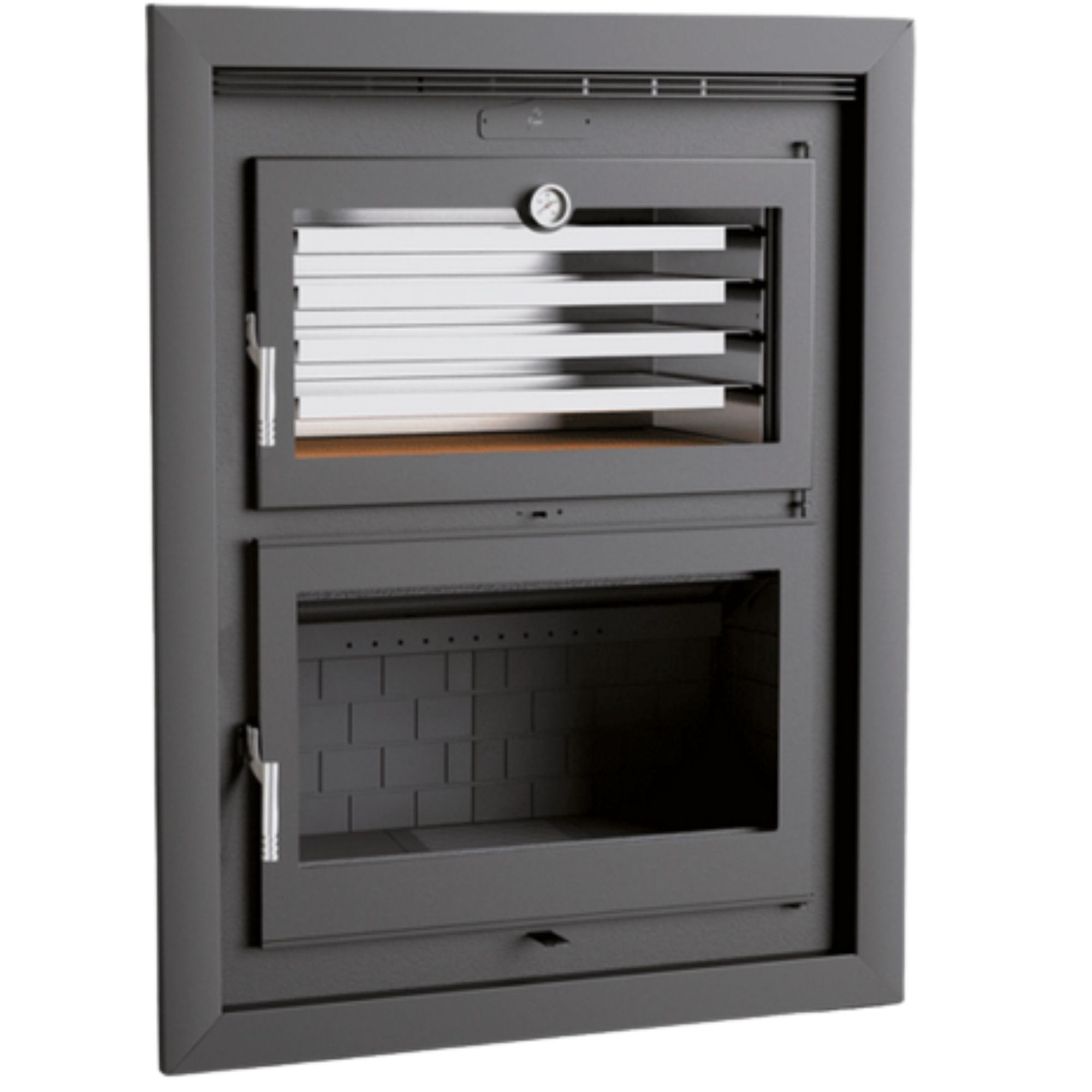 Insert à bois avec four FIREMATIC Nashville 10,9 kW – chauffage et cuisson, 295 m³ – Image 3