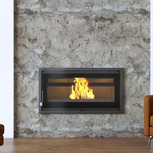 Insert à bois canalisable FIREMATIC Ontario 14,5 kW – vision panoramique, 390 m³