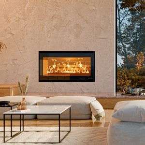 Insert à bois THERMOROSSI Skyline 1000 – 7,9 kW, grandes bûches 80 cm, EcoDesign 2022