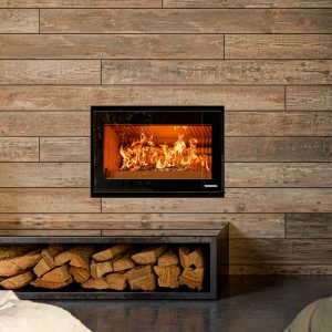 Insert à bois THERMOROSSI Skyline 800 – 7,9 kW silencieux, bûches 60 cm