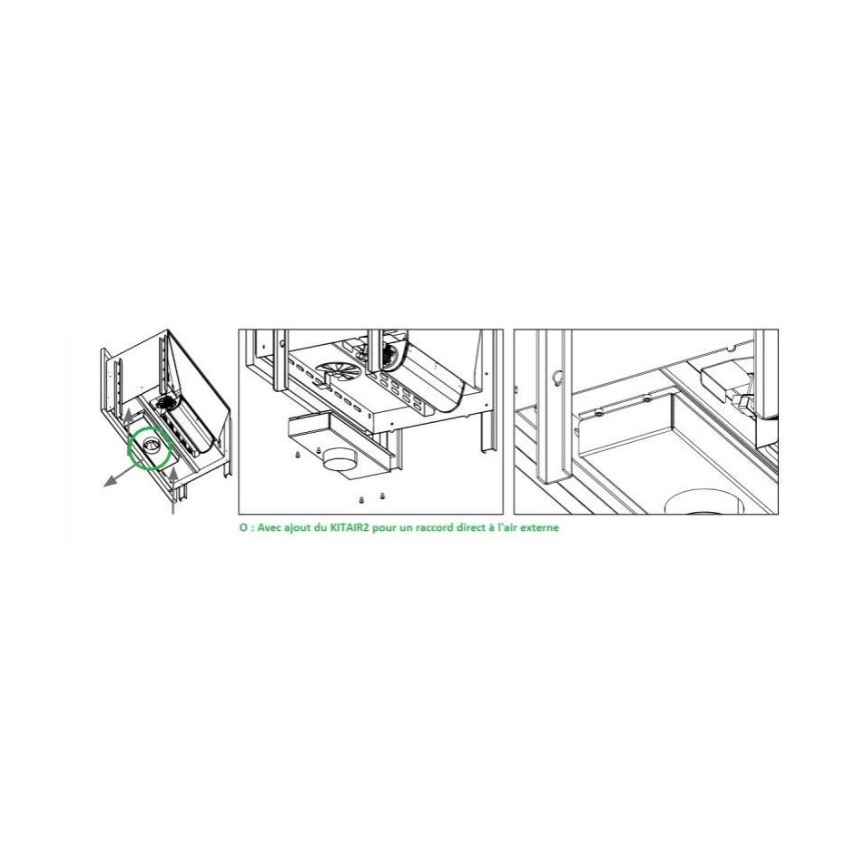 Insert à bois canalisable BRONPI Paris 70 Vision 12 kW – large vitre, Flamme Verte 7* – Image 12