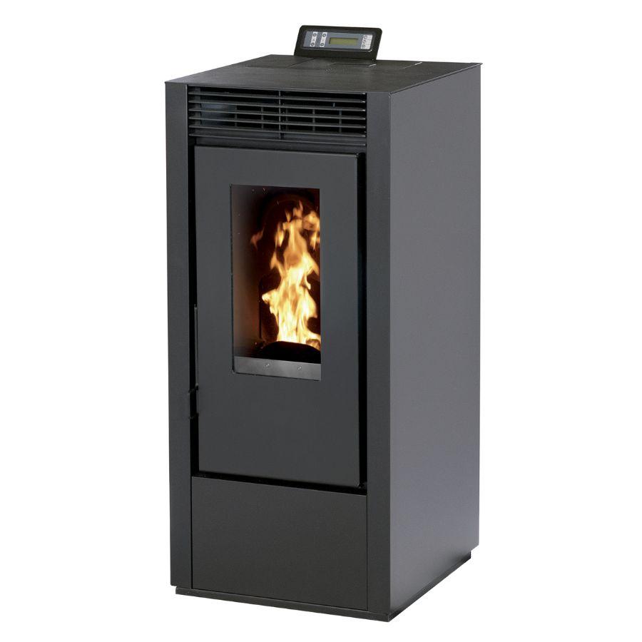 Pack poêle à granulés étanche INTERSTOVES Marina 14 kW + kit ventouse – réservoir 25 kg – Image 2