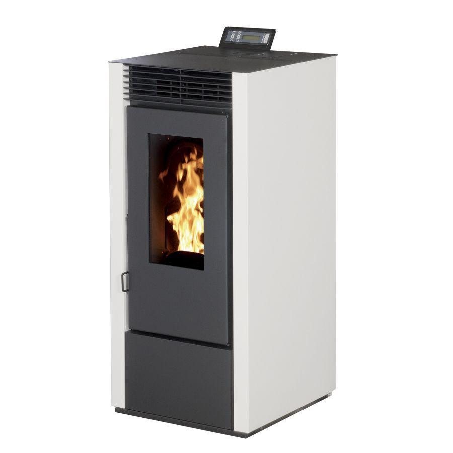 Pack poêle à granulés étanche INTERSTOVES Marina 14 kW + kit ventouse – réservoir 25 kg – Image 3