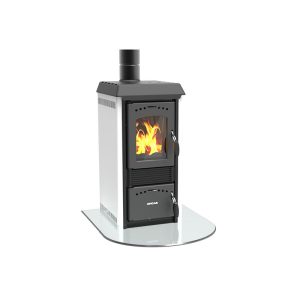 Poêle à bois LINCAR Gioia 470 AZ 5,6 kW en acier émaillé – rendement 85,5 %