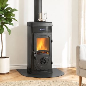 Poêle à bois LA NORDICA Super Junior Lean 5,7 kW – acier émaillé et fonte, 163 m³