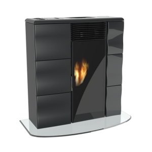 Poêle à granulés extra-plat LINCAR Olga Evo 8,7 kW – 29 cm, céramique