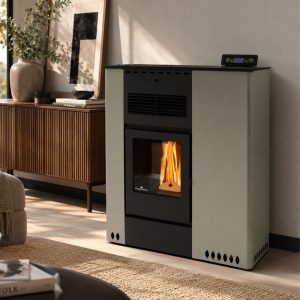 Poêle à granulés extra-plat PHEBO Hera Maxi 11,5 kW – 31 cm, réservoir 24 kg
