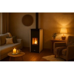 Poêle à granulés sans électricité BRONPI Free 11 – 10 kW autonome et silencieux