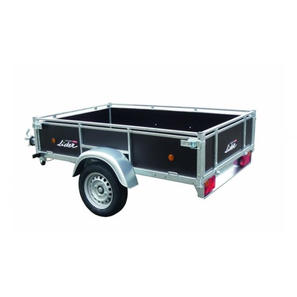 Remorque bagagère bois Lider 2,00 m simple essieu – 500 kg sans carte grise – Image 2