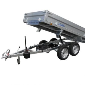 Remorque benne basculante Lider 35560 double essieu – caisse 365 x 159 cm, PTAC 750 kg