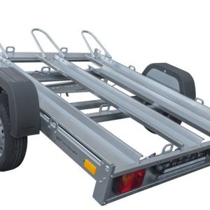 Remorque 3 motos UNITRAILER Moto 3/R – 3 rails, essieu à amortisseurs