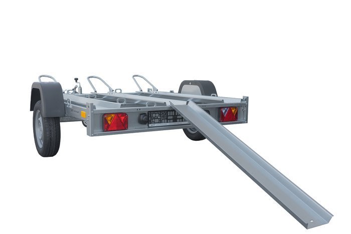 Remorque 3 motos UNITRAILER Moto 3/R – 3 rails, essieu à amortisseurs – Image 5