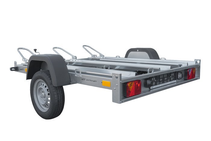 Remorque 3 motos UNITRAILER Moto 3/R – 3 rails, essieu à amortisseurs – Image 9