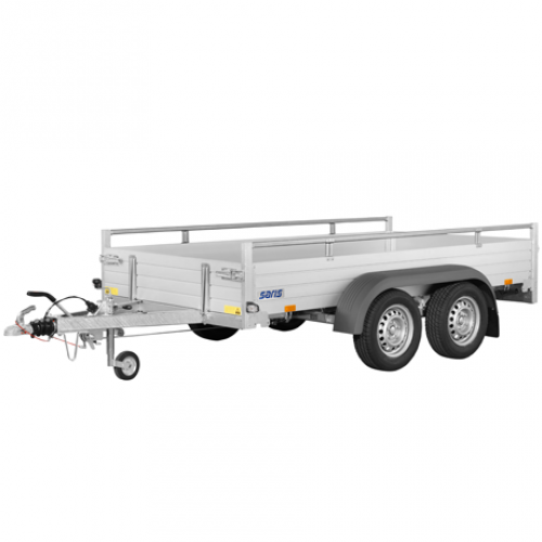 Remorque utilitaire Saris FW2000 Mac ALU double essieu – PTAC 2000 kg, ridelles alu