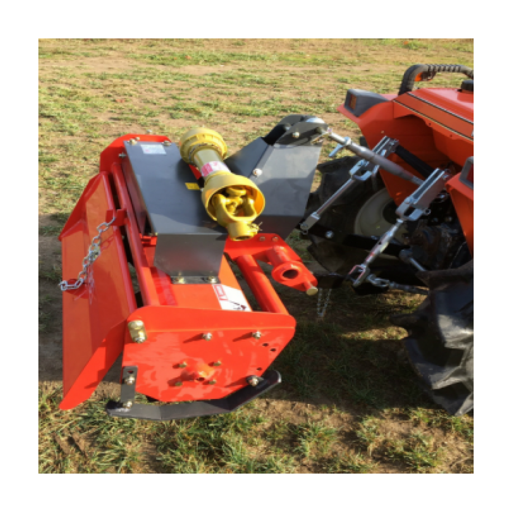 Rotovator 95 cm pour micro-tracteur 15 à 25 CV – 16 dents, boîtier déportable