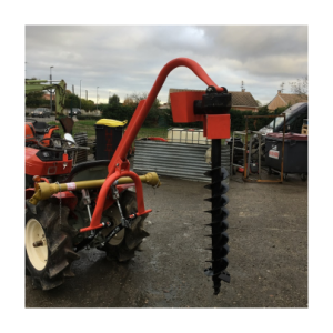 Tarière 3 points pour micro-tracteur avec vrille Ø 150 mm – boîtier 50 CV, cardan inclus