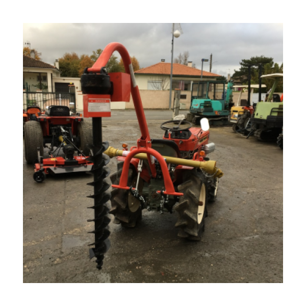 Tarière 3 points pour micro-tracteur avec vrille Ø 150 mm – boîtier 50 CV, cardan inclus – Image 2
